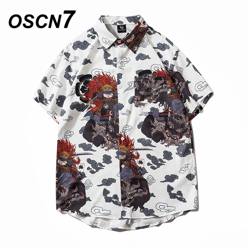 OSCN7 Casual Printed Short Sleeve Shirt Men Street 2020 Hawaii Beach Oversize Women Fashion Harujuku Shirts for Men 310 OSCN7 Casual Printed Short Sleeve Shirt Men Street 2020 Hawaii Beach Oversize Women Fashion Harujuku Shirts for Men 310