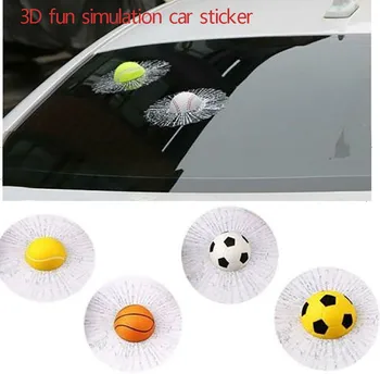 

1PCS Stickers Car Window Sticker Applique Accessories 3d Car Ball Shape With glue Car Exterior Accessories Ball shape sticker