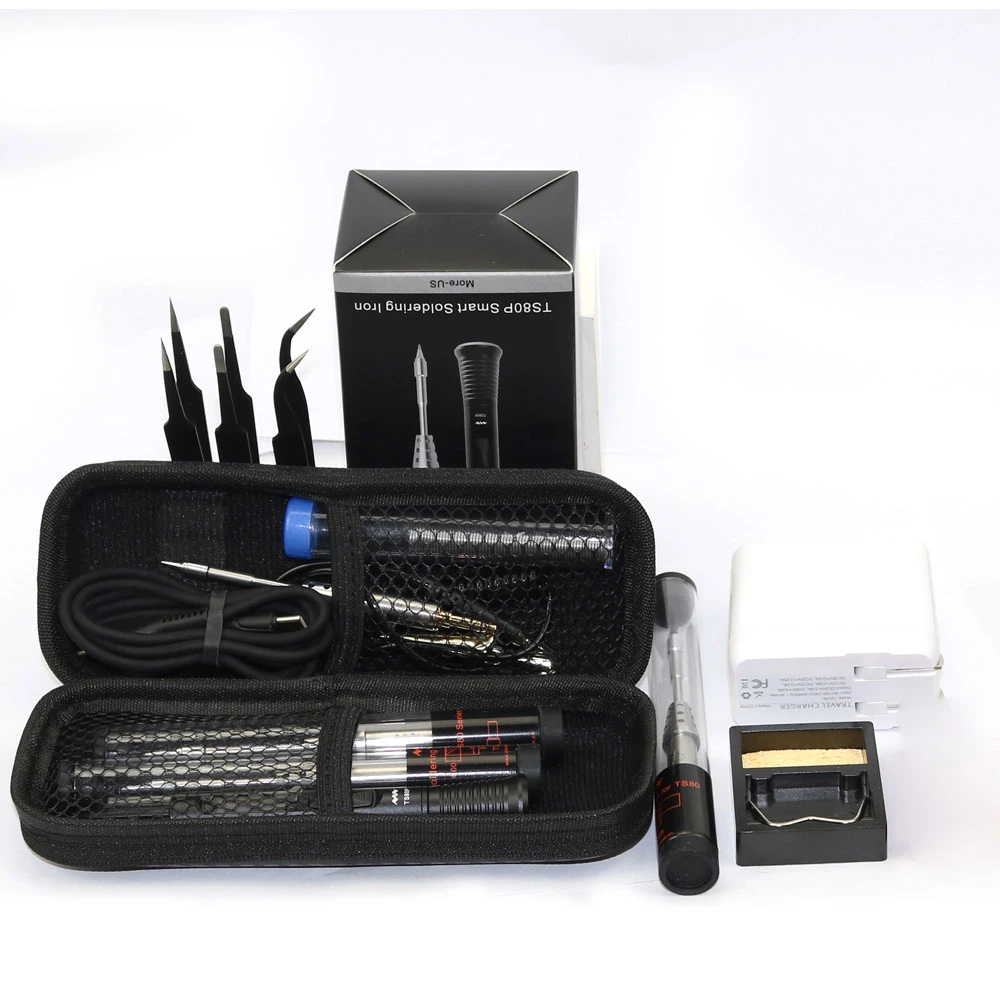 30w Oled Ts80p Kit De Soldadura Digital Usb Tipo C De 30w Oled Ts80p Kit De Soldadura Digital Usb Tipo C De