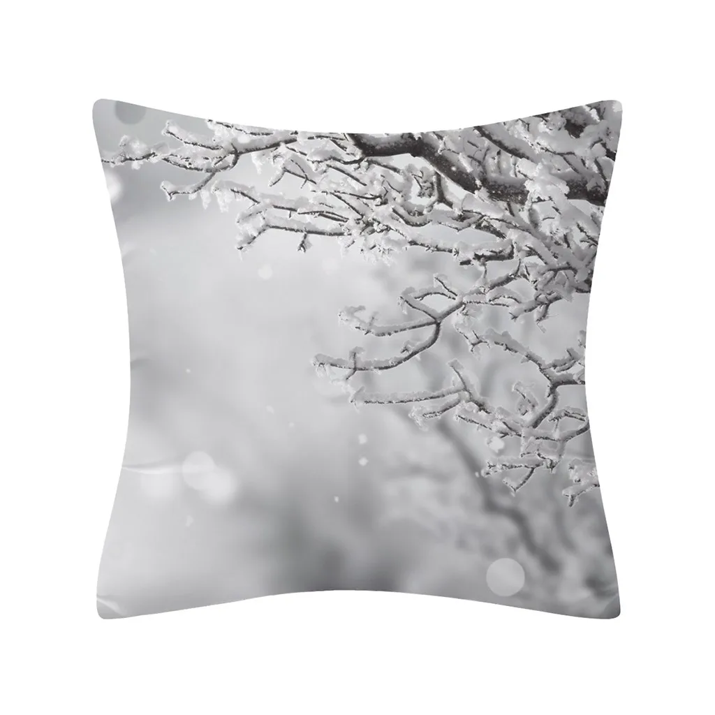 Веселый Рождественский шар, наволочка, блестящий полиэстеровый чехол для дивана, наволочка для подушки, для дома, на Рождество, вечерние, для кровати, теплый декоративный чехол для подушки