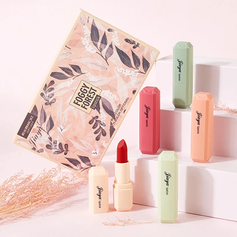5pcs Women Sexy New Soft Matte Lipstick Set Moisturizing Long Lasting Lipstick Beauty Makeup