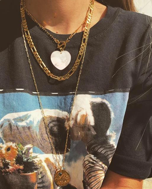 Лучший друг vsco девушка collares de moda цепочка культивированный настоящий натуральный жемчуг пресноводный жемчуг кулон бритва ожерелье для женщин