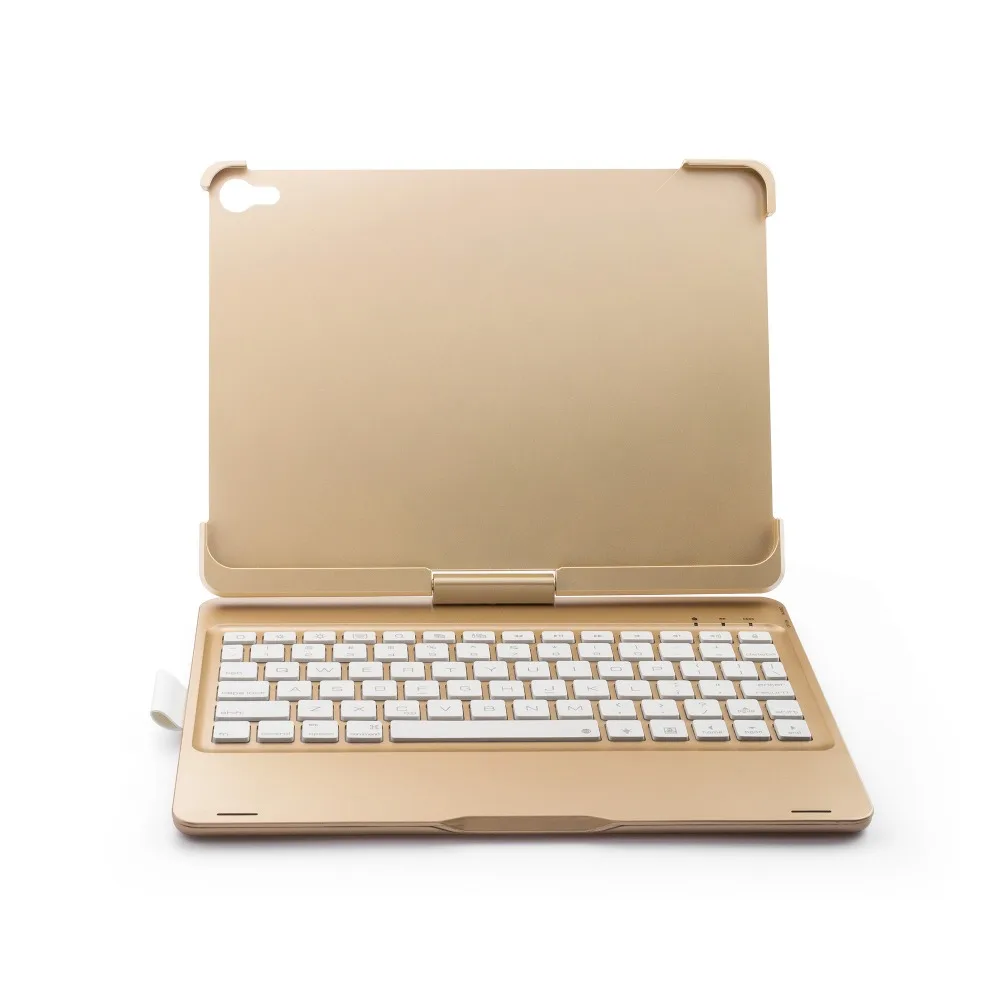 Цветная подсветка клавиатуры для iPad Pro 10,5 ''поворот беспроводной Bluetooth клавиатура алюминиевый сплав чехол для iPad Pro 10,5''