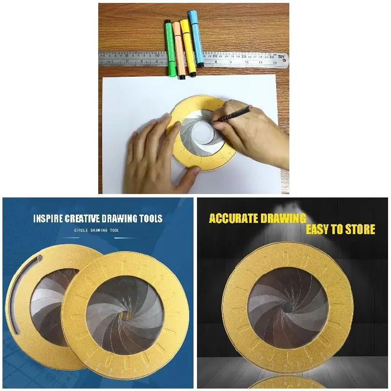 Новейший инструмент для рисования круглая Регулируемая измерительная линейка с