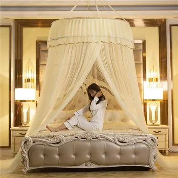 

Simple Dome Mosquito Nets Hanging-Type Ceiling Circular Mosquito Net Floor-Type Installation-Free Princess Paper Account