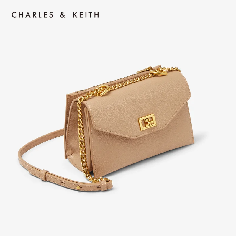 Black Leather & Canvas Monogram Shoulder Bag - CHARLES