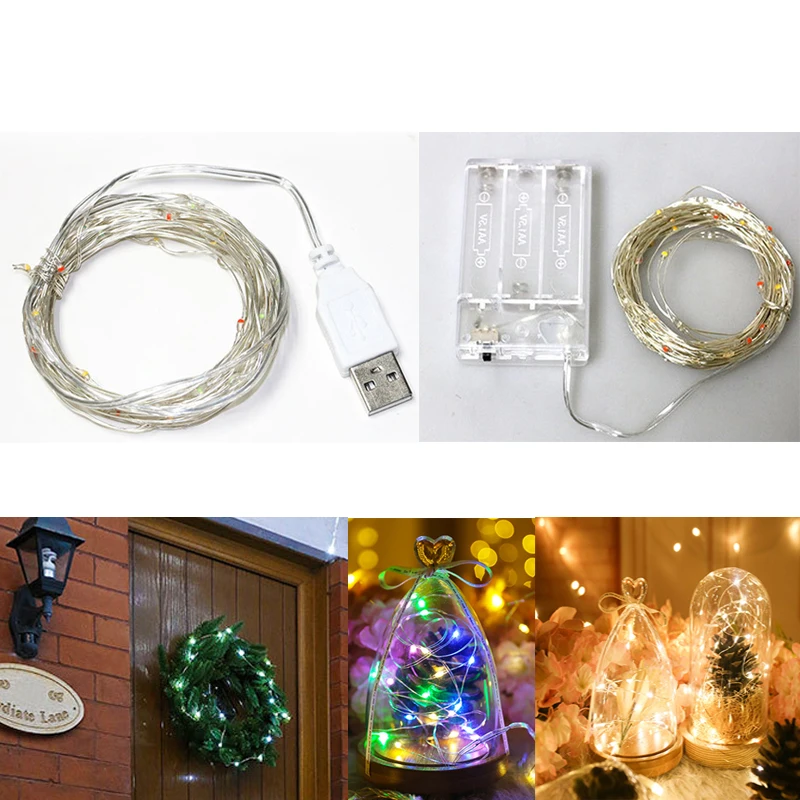 Christmas Lights Indoor Luces De Navidad Fairy Lights LED String Garland Lights For New Year Wedding Holiday Party Decoration