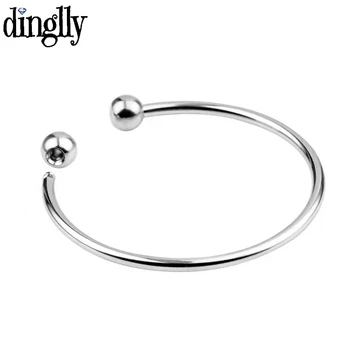 Dinglly 고품질 오프닝 뱅글 및 팔찌 핏, 오리지널 비즈 참 팔찌, DIY 여성 어린이 쥬얼리 선물