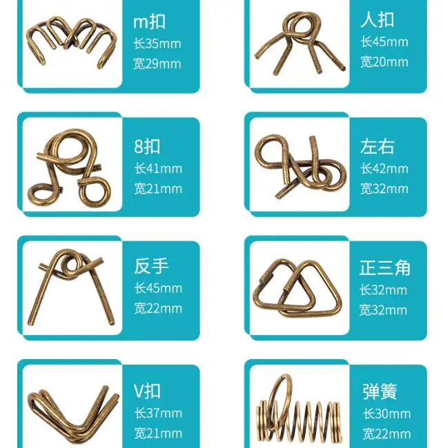 3 Sets Bronze Color 4