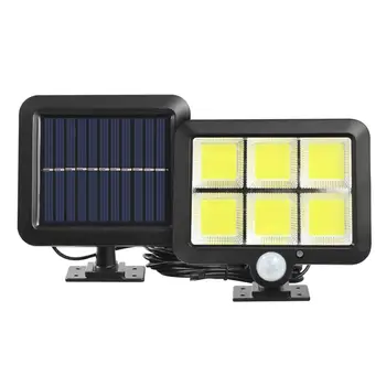 

IP65 Waterproof 3 Modes 120LED Solar Light PIR Motion Sensor Outdoor Path Powered Solar Wall Light Split Street Garden Lamps