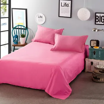 

Cotton Twill Solid Color Bed Linen Cotton Plain Single Piece 1.5m1.8 M Dormitory Single Double Household Items