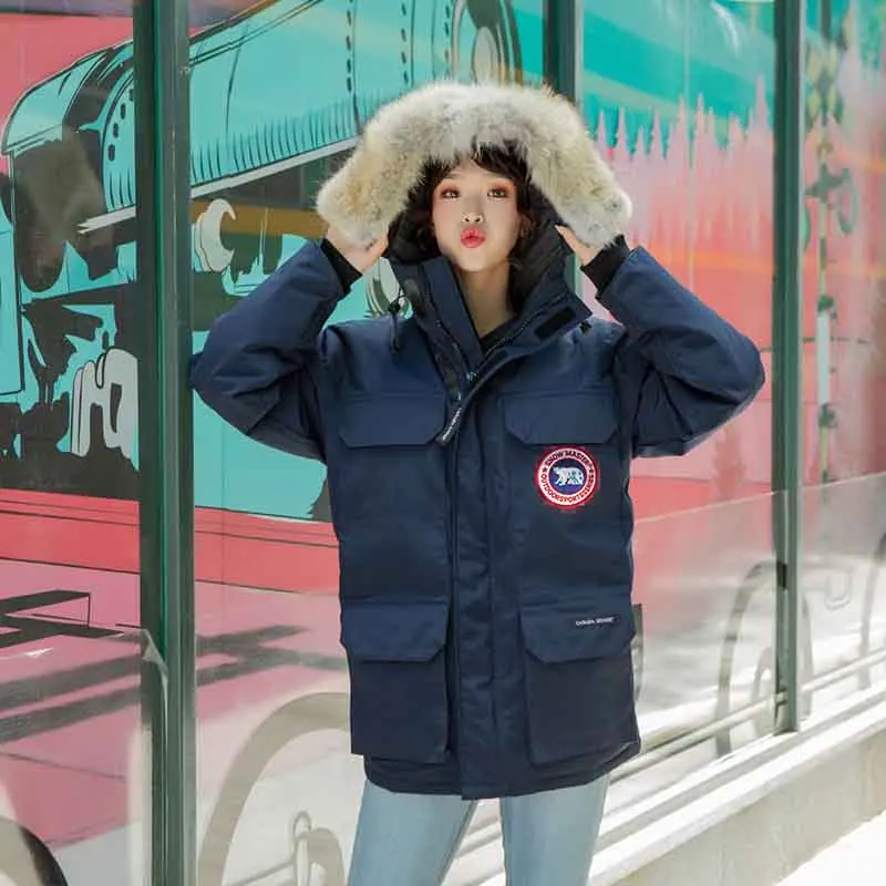 

winter down parka coat cotton ladies, parka women jacket femme mujer outwear, -35 warm raccoon fur collar hooded coat CG Parkas