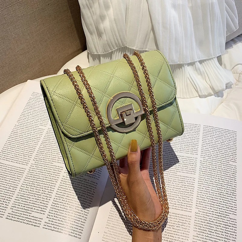 

New fashionable Ling Chain Bag Korean version of fresh one-shoulder inclined small fragrant bag