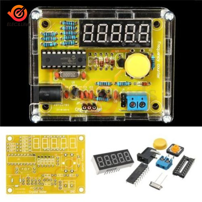 Módulo Contador com Acrílico Case, Kits DIY, 5 Dígitos Display, 1Hz-50MHz