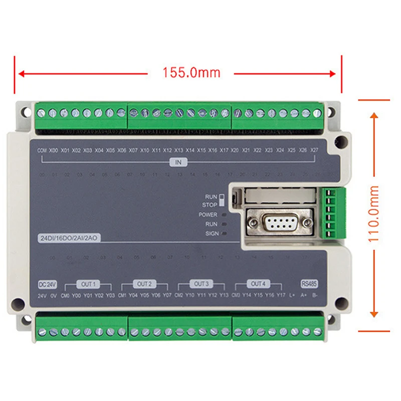 FX3U-40MT 6-осевой синхронный 180K импульсный Выход ПЛК промышленного Управление доска