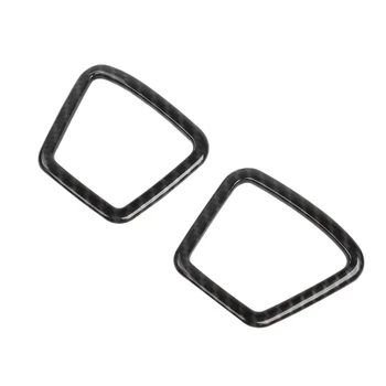

2Pcs Car Carbon Fiber Grain Front a Pillar Speaker Cover Trim for Ford F150 2015-2017 Inner Accessories