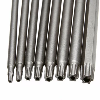 

8Pcs 150mm T8-T40 Steel Magnetic Star Torx Security Head Screwdriver Bits Set
