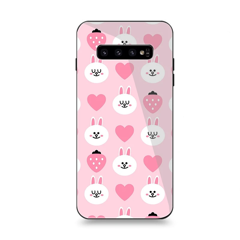 Чехол для телефона Стекло для samsung A10 A20 A30 A40 A50 A60 A70 S7 край S8 S9 S10 плюс линии крышки друзья милый стиль - Цвет: G7