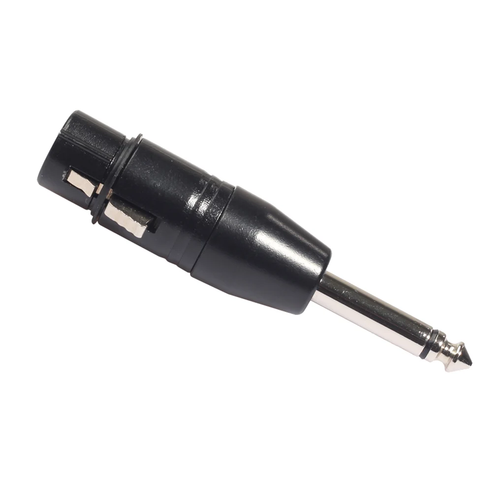 3 Pin XLR Female to 6.35mm Male Mono Jack Lead Adapter Microphone Leader
