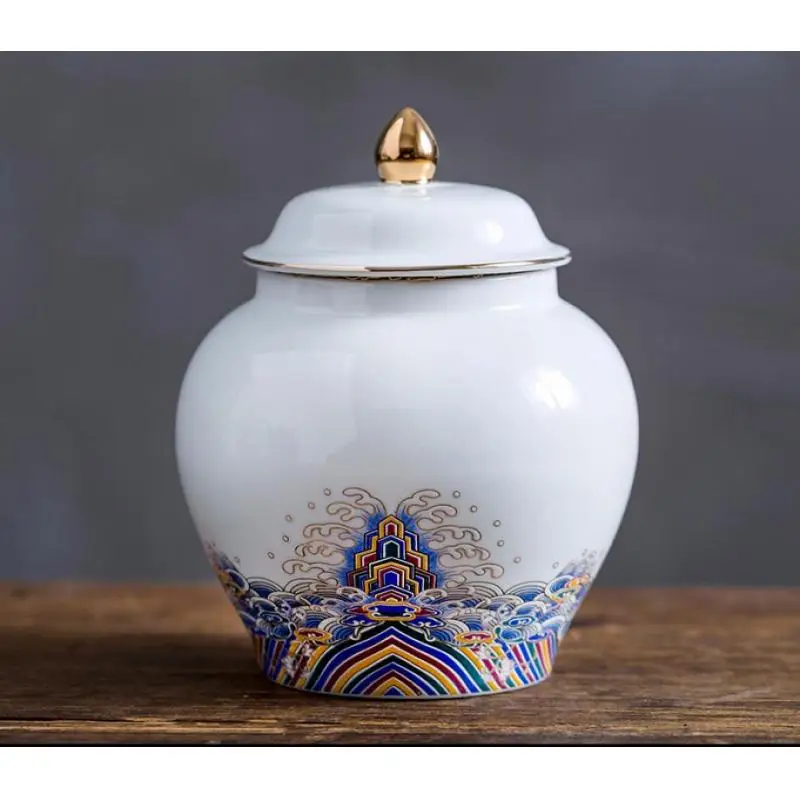 Керамические чашки для чая, китайский стиль, керамические чайные коробки, маленькие мини портативные банки для зеленого чая, герметичные банки для хранения чая, коробка для путешествий