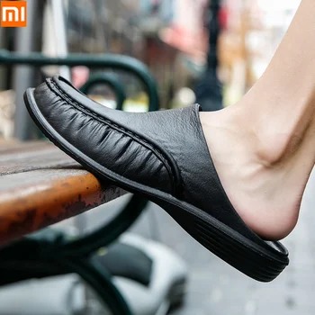 

2020 Xiaomi Men's Fashion Slippers Outdoor Comfortable Men Shoes Non-slip Half Slippers Home Office Casual Sandals Large Size 47