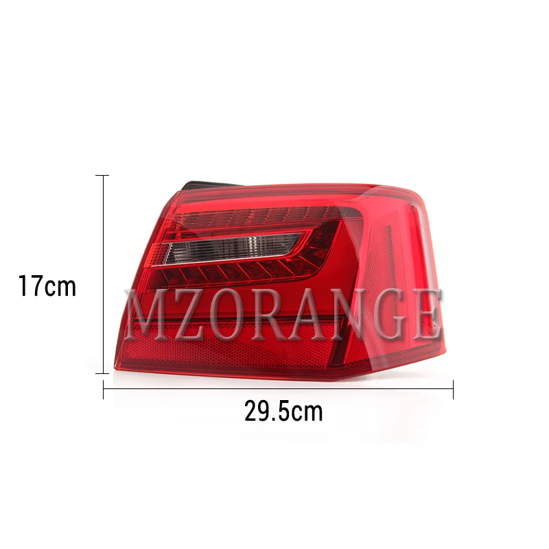 MZORANGE задний бампер светильник красный светодиодный внешний внутренний LH RH хвост светильник Поворотная сигнальная лампа для Audi A6 C7 2013 - Цвет: right outer