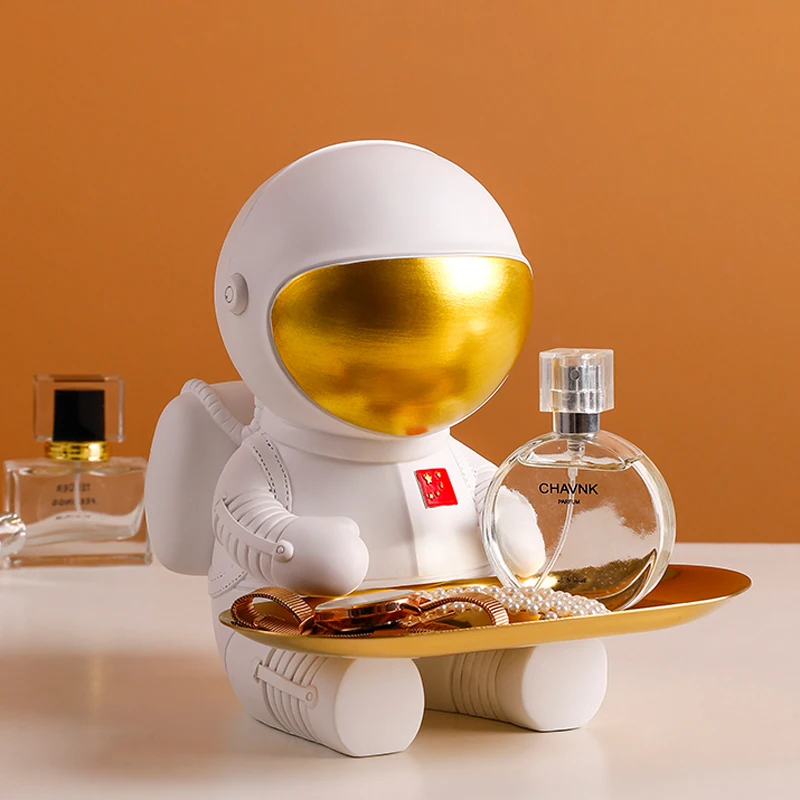 

Astronaut Tissue Box Ornaments Storage Drawers Luxury Style Living Room Coffee Table Key Remote Control Storage Home Decorations