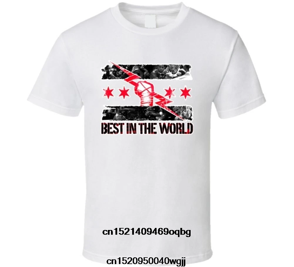 2018 Funny Punk Best In The World Wrestling Design T Shirt High Quality Custom Printed Tops Hipster Tees |