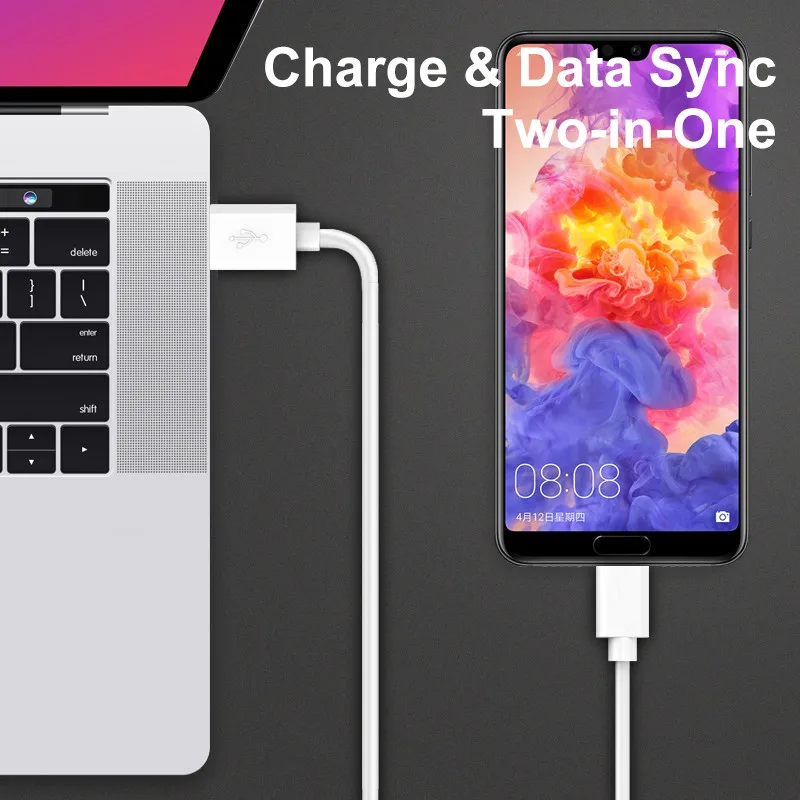 USB кабель для быстрой зарядки для мобильного телефона type C, кабель для зарядки и передачи данных Micro USB, шнур для iPhone, huawei p20, кабели для Xiaomi
