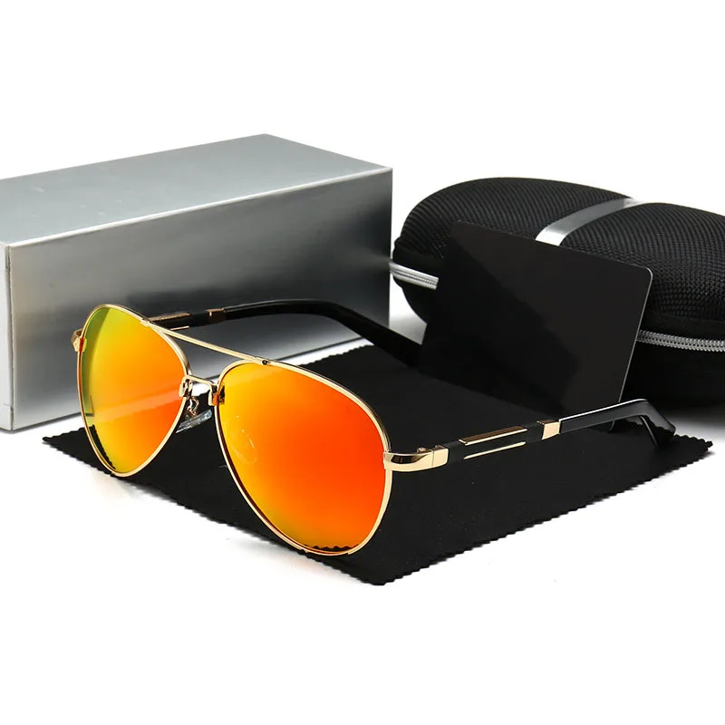 Мужские солнцезащитные очки, Роскошные, фирменный дизайн, полисер, солнцезащитные очки, мужские, поляризационные, для вождения, солнцезащитные очки для мужчин, пилот, oculos de sol masculino