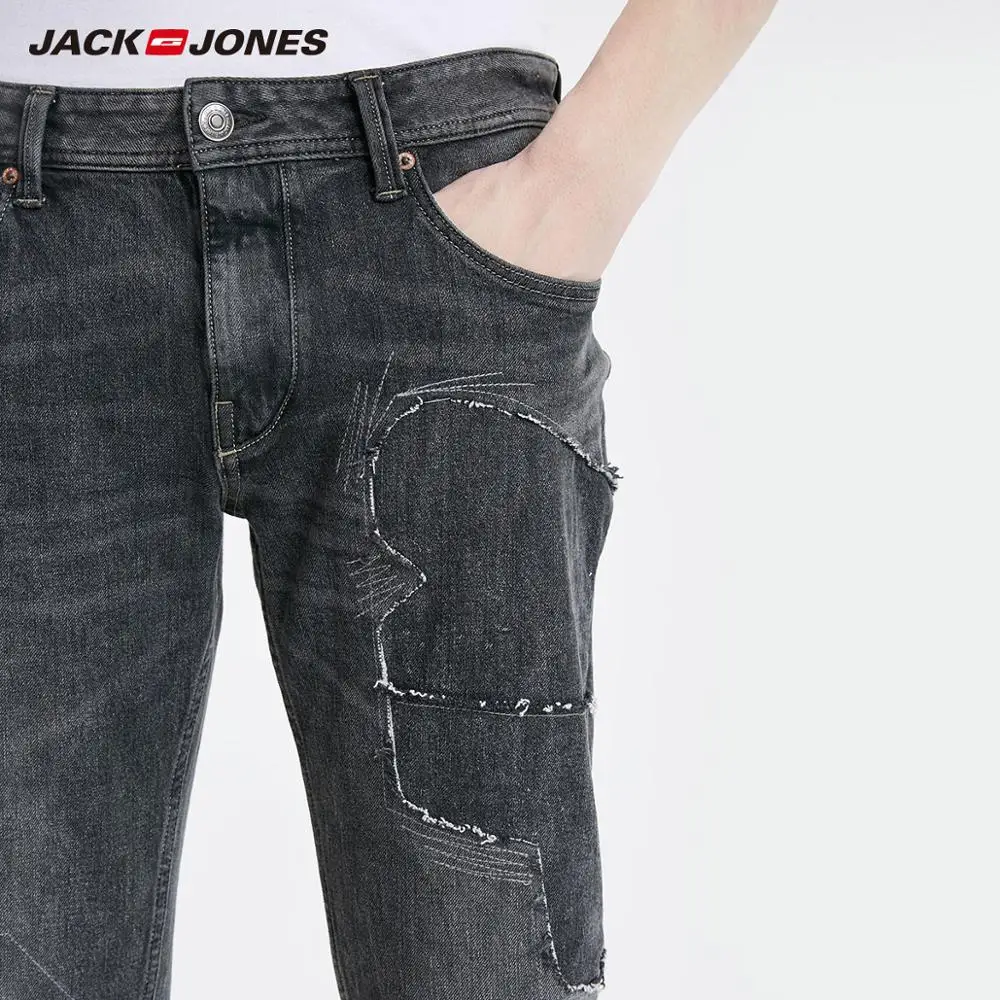 JackJones мужские облегающие укороченные рваные джинсы длиной до щиколотки