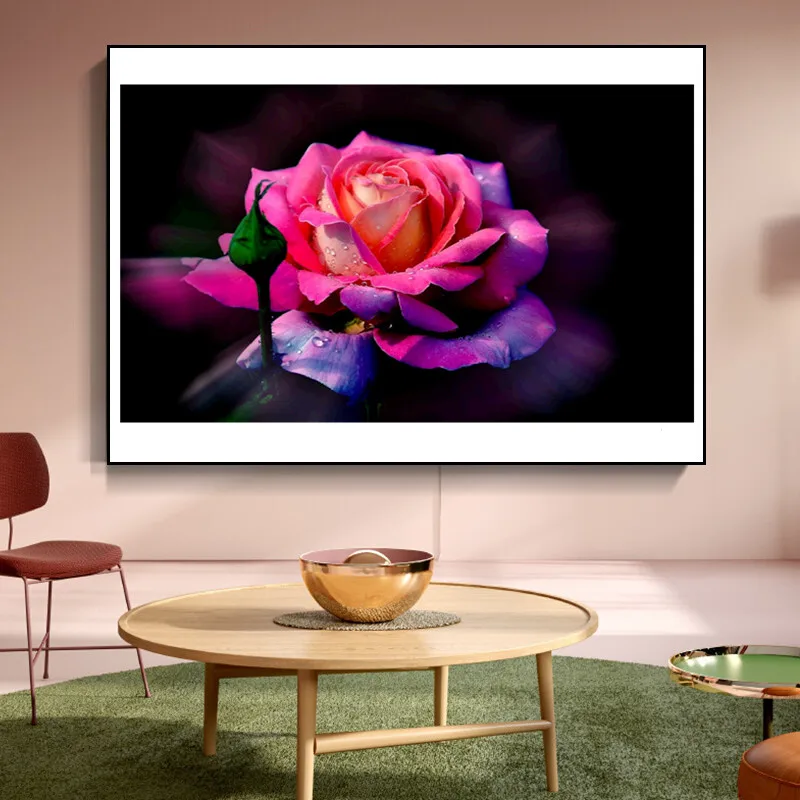 

Flower Starry Night Resin 5D DIY Diamond Painting Full Drill Embroidery Craft Cross Stitch Home Decortions Craft Child'S Gift