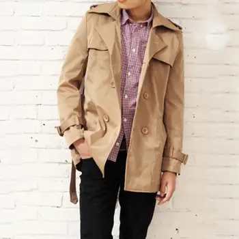 

Men's Blazer Jackets Winter Men Slim Stylish Trench Coat Double Breasted Long Jacket Parka Men Trench Plus Size In Men's Jackets