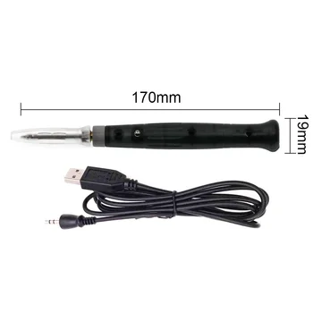 

Portable USB Soldering Iron Pen 5V 8W Mini Tip Button Electric Powered Soldering Station Welding Equipment Tools 2020