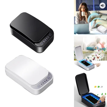 

1pcs Disinfection Box UV Lights UV Lamp Phone Sterilizer Box Jewelry Phones Mask Cleaner Multifunctional Personal Sanitizer box