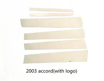 

Car styling stainless steel chrome pillar posts cover trim molding garnish for Honda accord 2003/2008 car sticker
