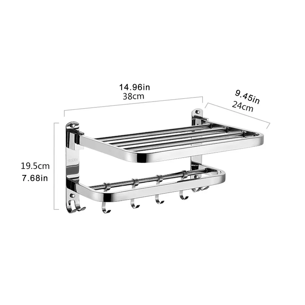 Складной держатель для полотенец из нержавеющей стали вешалка хранения кухонных