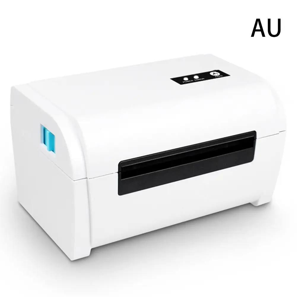 AU Принтер этикеток Термальный чековый принтер QR код штрих-кода принтер Bluetooth USB/ принтер этикеток скорость 160 мм/сек - Цвет: AU