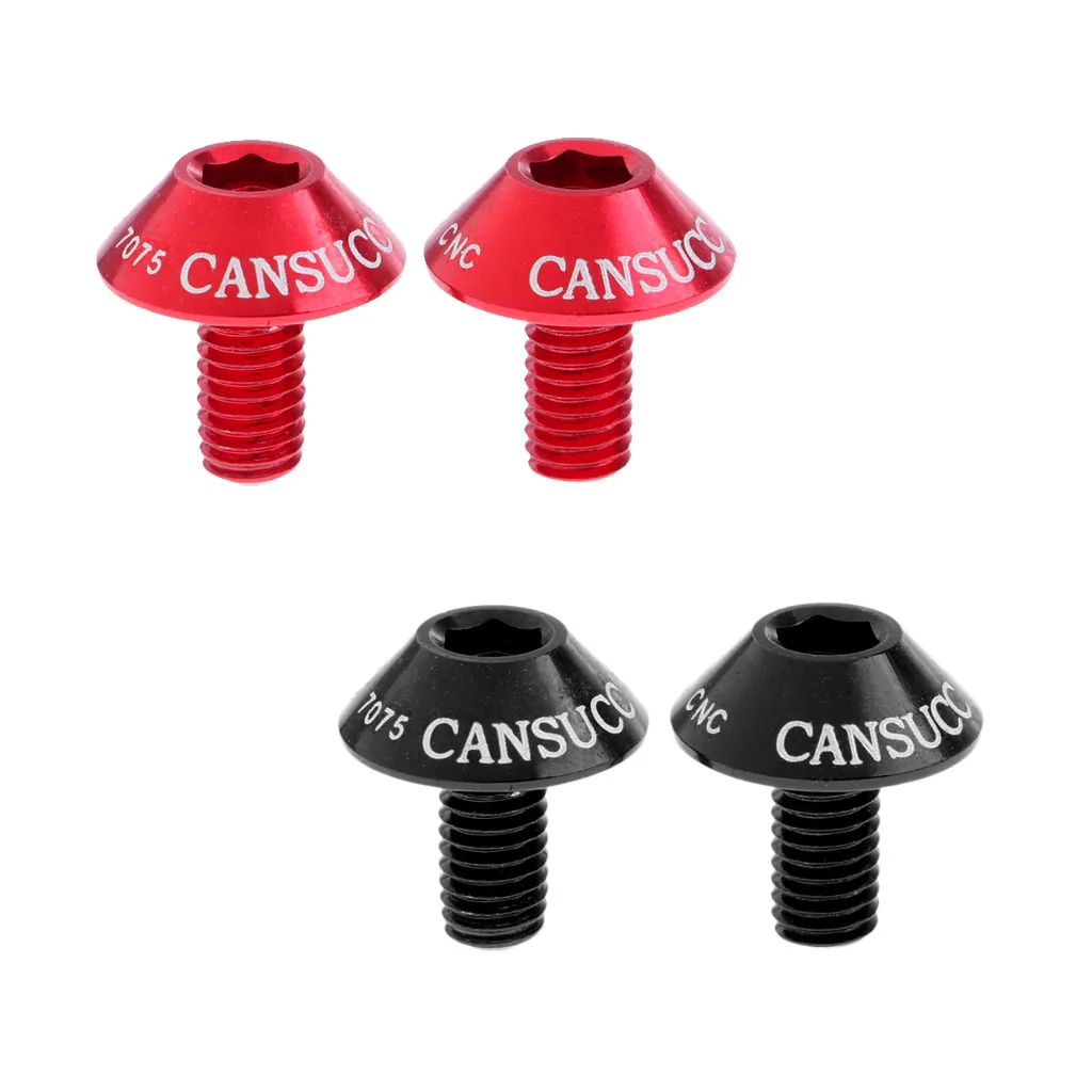 4Pcs Universal Mountain Bike Hex Socket Screws Disc Brake Rotor Bolts MTB Bicycle M5x10mm Bolts Allen Key Screws