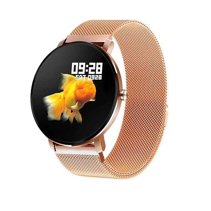 K9 Pro, умные часы для мужчин, многоязычные, пуш-ап, для погоды, умные часы для женщин, регулировка яркости, для мужчин, t Reloj Inteligente, шагомер - Цвет: Golden