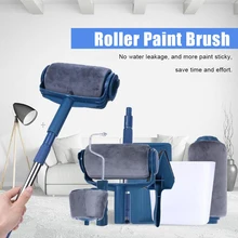 

7pc/set Multifunctional Wall Decorative Paint Roller Corner Brush Handle Tool Decorate DIY Handle Painting Set Tools Rollers
