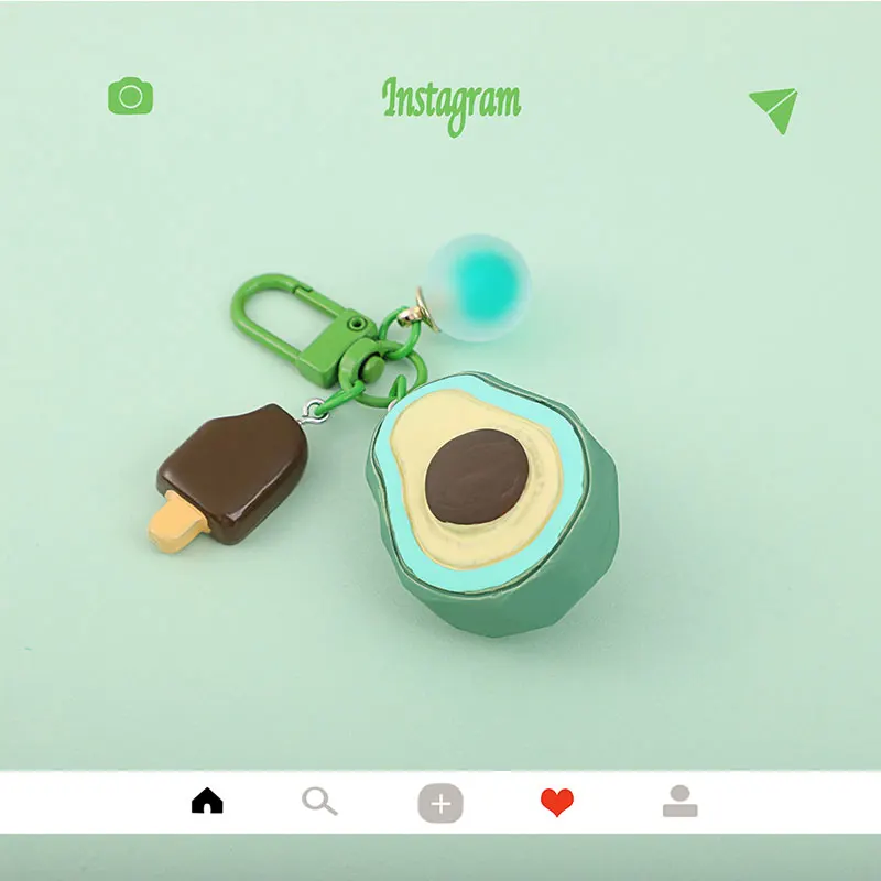 without case Милый чехол для украшения фруктов для Apple Airpods 1 2 Чехол аксессуары Bluetooth наушники Беспроводная гарнитура зарядная коробка крышка брелок - Цвет: without case