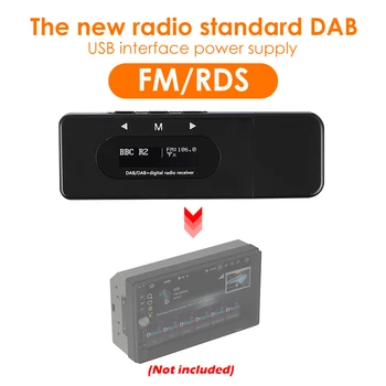 

Portable Car DAB Digital Radio Stereo Digital Radio Receiver USB Mini FM Transmitter Audio Broadcast Adapter
