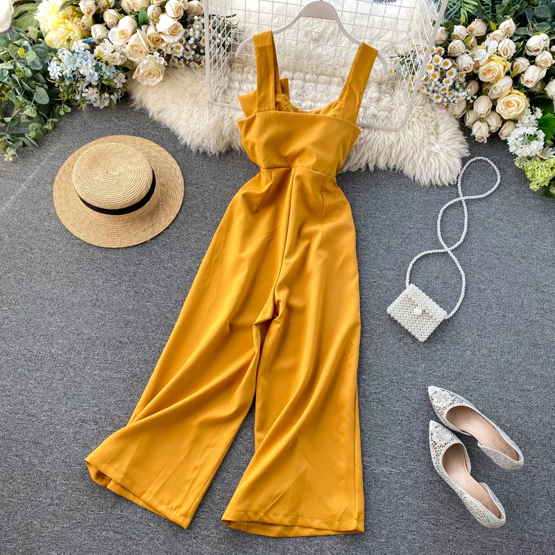 Teeuiear Slim 2020 Sexy Knot Jumpsuit Spaghetti Strap rompers Summer Full Length Women High Waist Playsuit Casual Beach Romper Teeuiear Slim 2020 Sexy Knot Jumpsuit Spaghetti Strap rompers Summer Full Length Women High Waist Playsuit Casual Beach Romper
