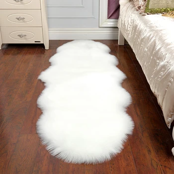 

DIDIHOU Soft Sheepskin Rug Carpet Indoor Modern Silky Fur Rugs Living Room Bedroom Floor Mat Baby Nursery Rug Children Carpets