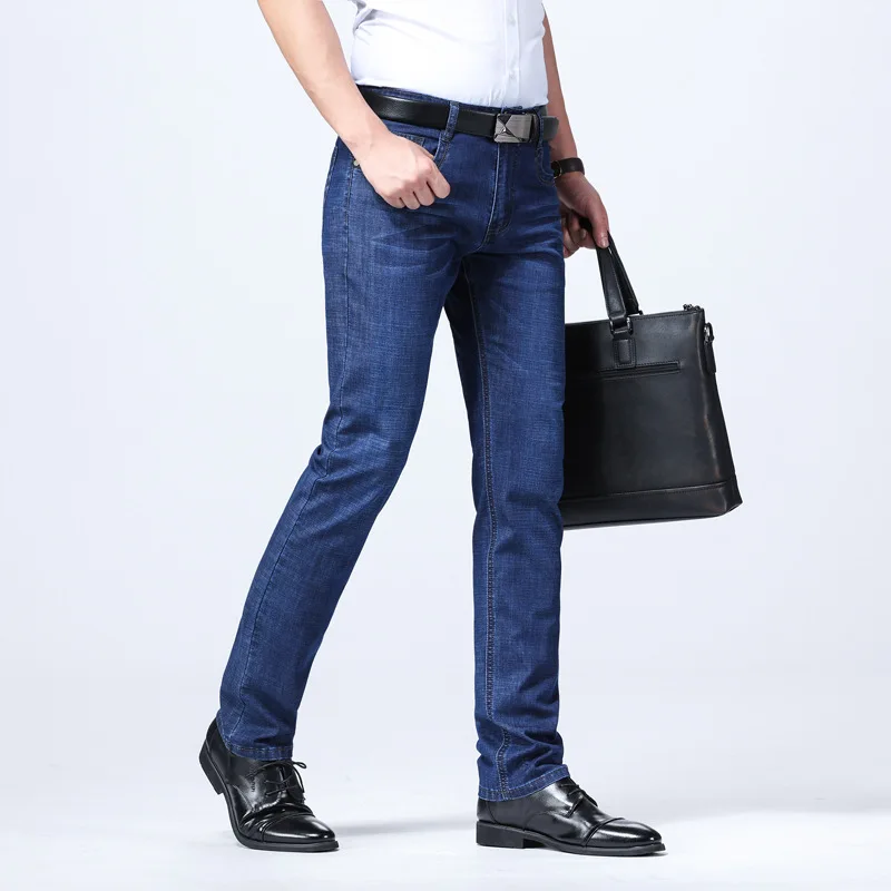 Manufacturers Direct Selling MEN'S Jeans Men Straight-Cut Loose And Plus-sized High-waisted Business Casual Pants Youth Men's Tr