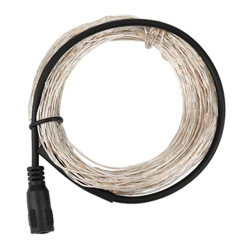

20M 200 LEDs Silver Wire String Fairy Light Christmas Outdoor Decor LED String Lights Wedding Party Lighting DC12V 9 Colors