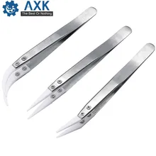 Антистатические керамические Пинцет Электронные сигареты сопротивление провода DIY инструмент термостойкие сменные головки острый наконечник LT535