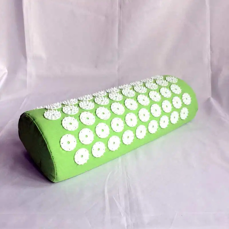 green pillow Фиолетовый yoga коврики массажер массажная подушка Акупрессура Мат снимает стресс и боль иглоукалывание с шипами, для йоги коврик/yoga коврик - Цвет: green pillow