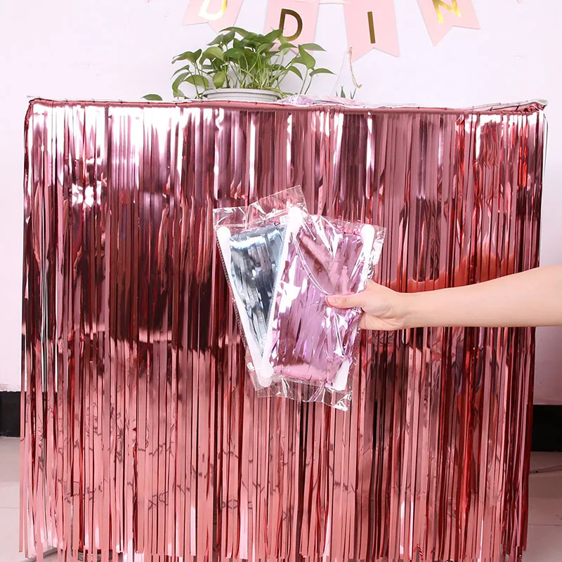 Table Skirt Wedding Decoration Table Birthday Party Decor 275*75cm Skirt Birthday Decoration Tablecloths For Party table skirt